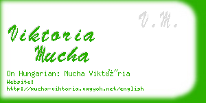viktoria mucha business card